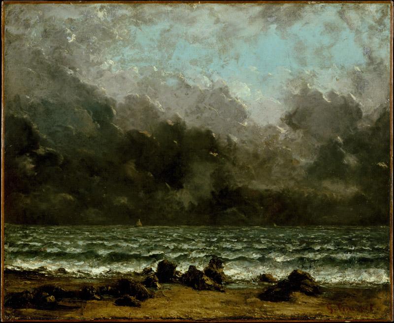 Gustave Courbet--The Sea