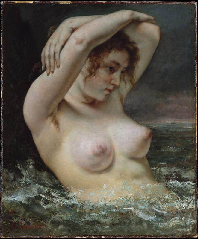 Gustave Courbet--The Woman in the Waves