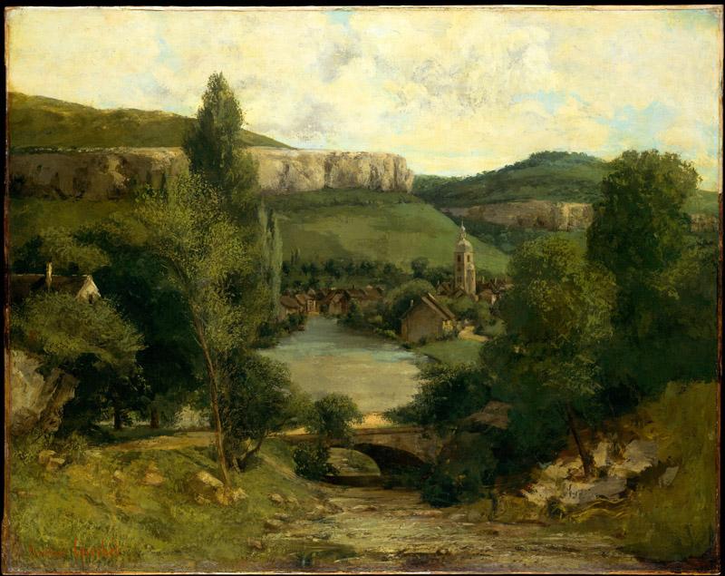 Gustave Courbet--View of Ornans