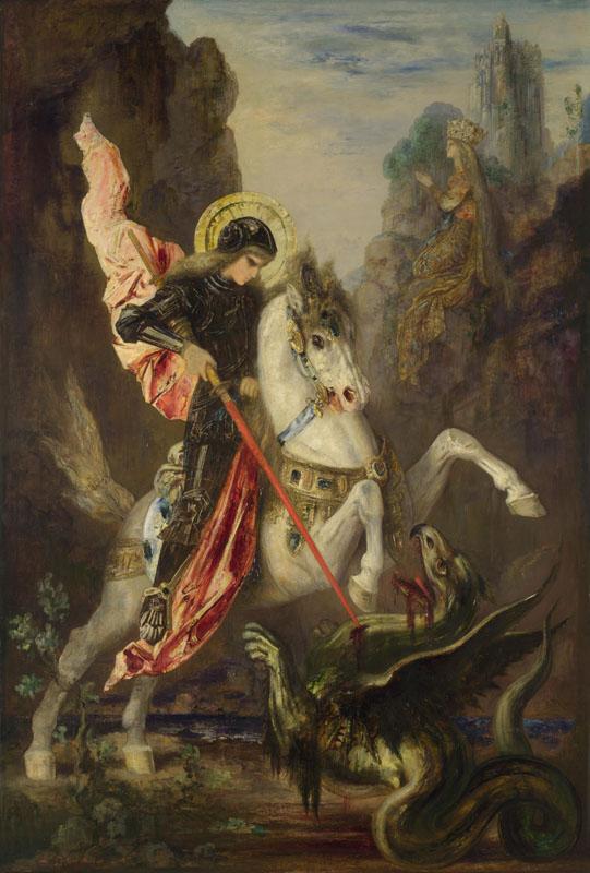 Gustave Moreau - Saint George and the Dragon