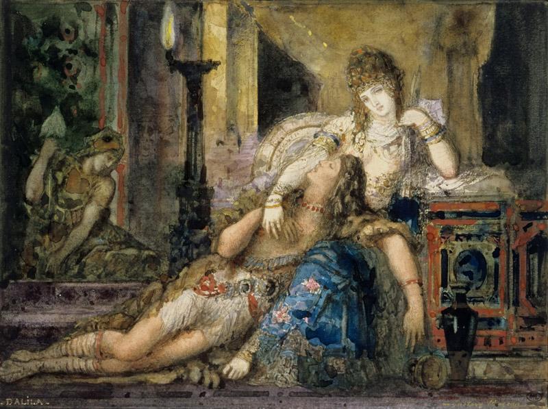 Gustave Moreau -- Samson and Delilah