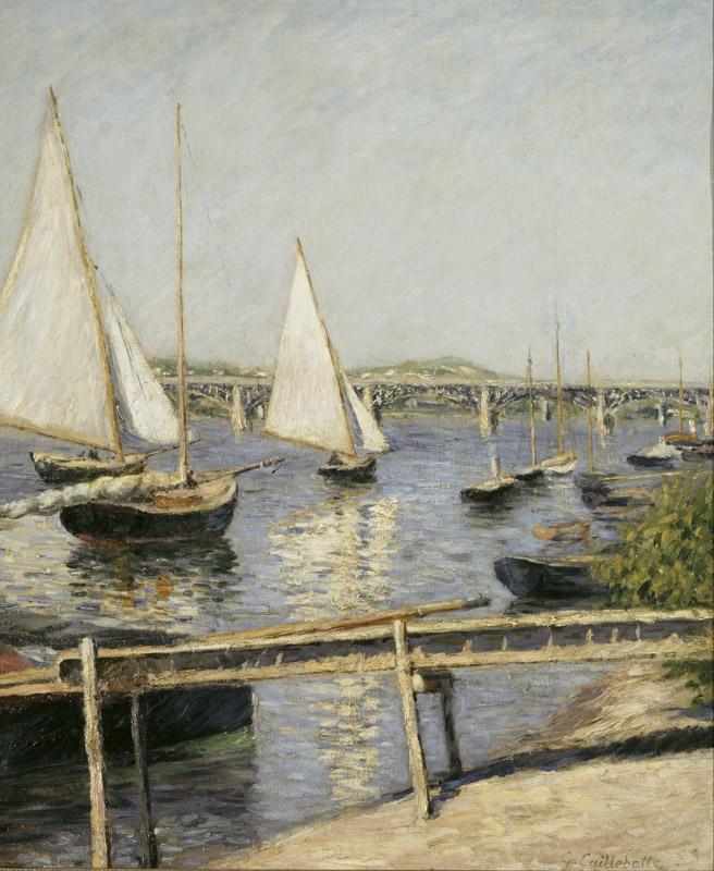 Gustave Caillebotte - Sailing Boats at Argenteuil