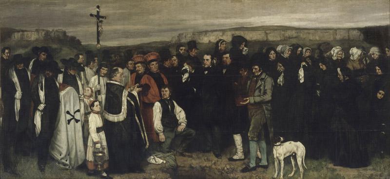 Gustave Courbet - A Burial at Ornans