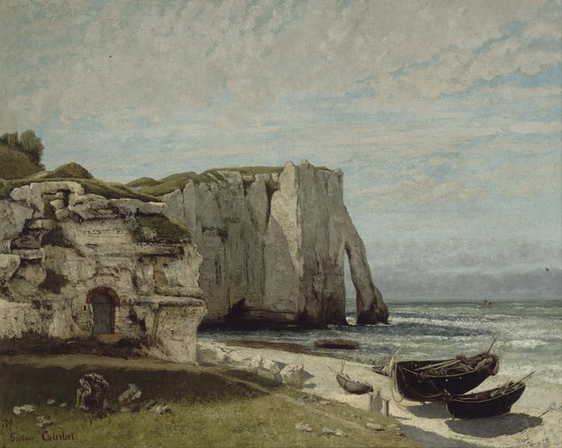 Gustave Courbet - The Etretat Cliffs after the Storm