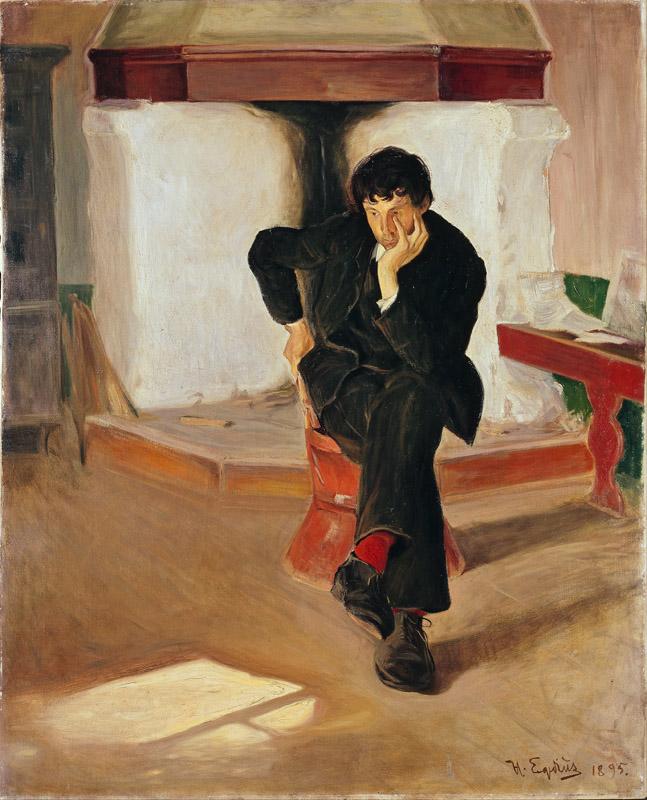 Halfdan Egedius - The Dreamer. Portrait of the Painter Torleiv Stadskleiv.