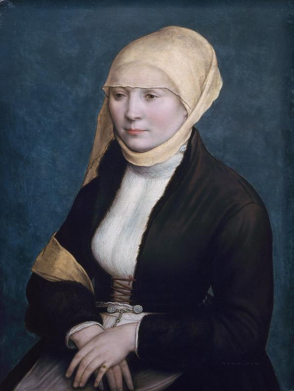 Hans Holbein the Younger - Portrait of a Woman from Southern Germany