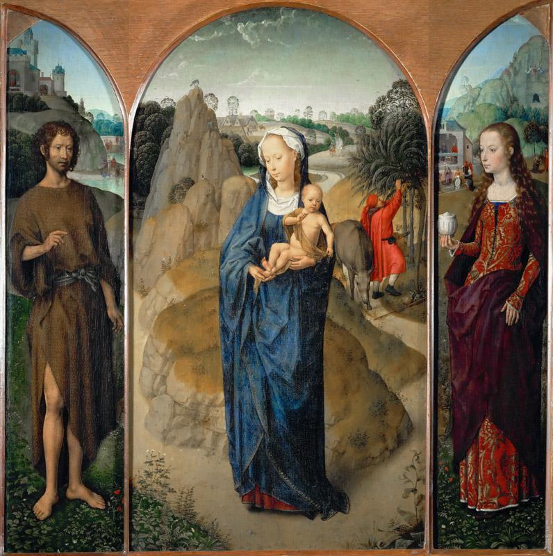Hans Memling -- Triptych of the Rest on the Flight into Egypt
