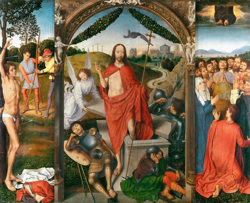 Hans Memling -- Triptych of the Resurrection