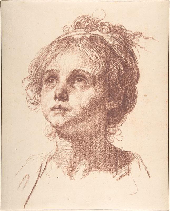 Head of a Girl Looking Up