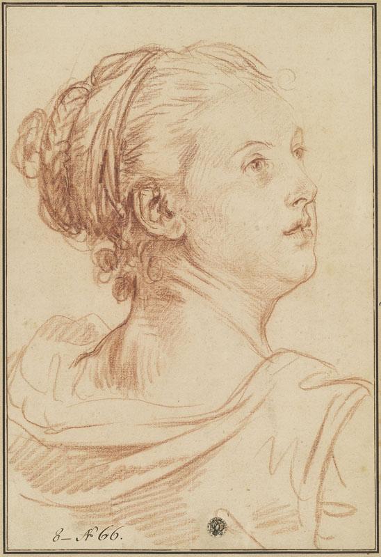 Head of a Woman Looking Back Over Her Shoulder