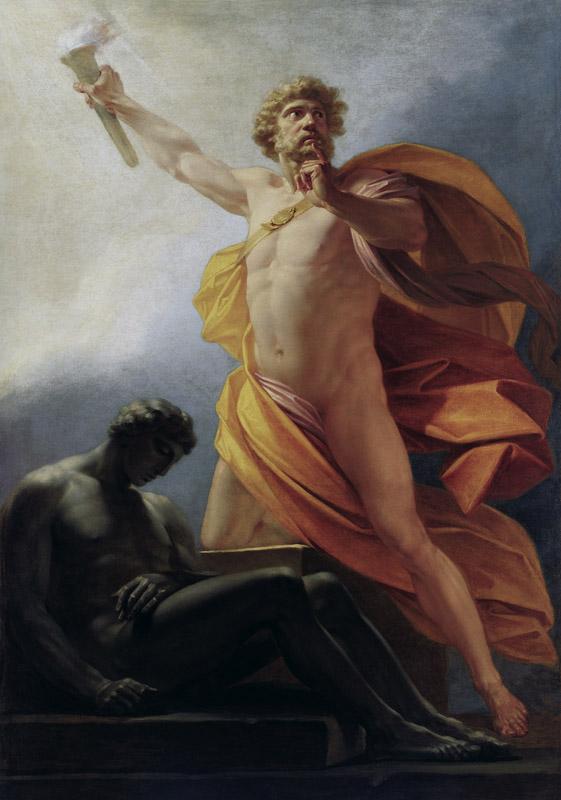 Heinrich von Fuger - Prometheus Brings Fire to Mankind, 1817