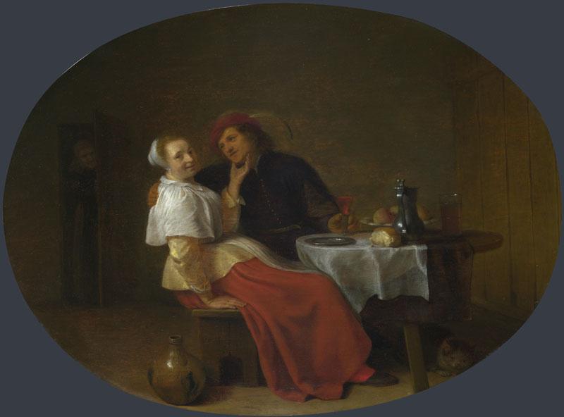 Hendrick Sorgh - Two Lovers at Table