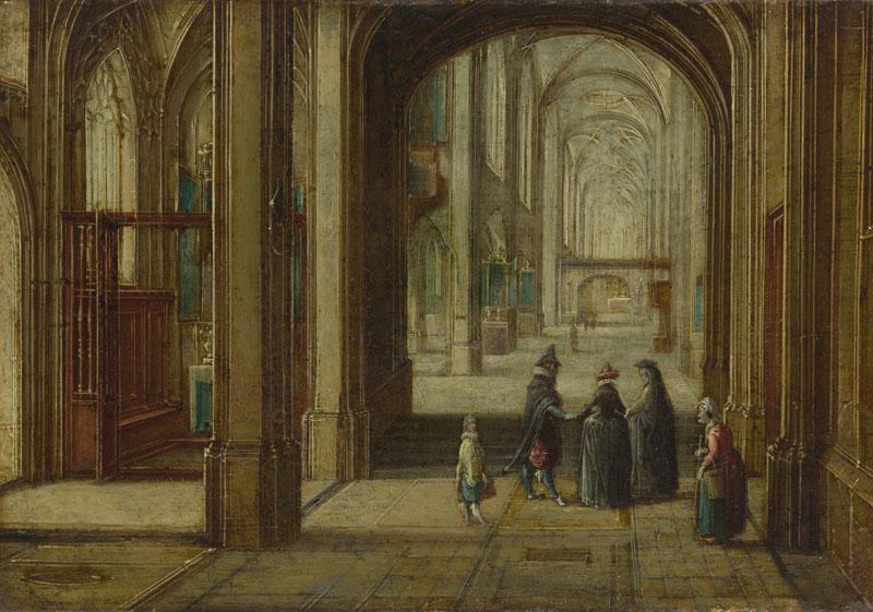 Hendrick van Steenwyck the Younger - The Interior of a Gothic Church looking East