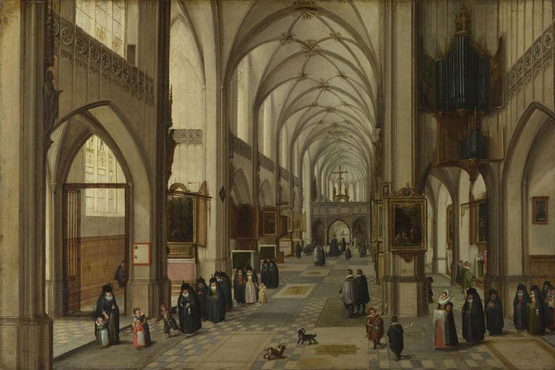 Hendrick van Steenwyck the Younger and Jan Brueghel the Elder - The Interior of a Gothic Church 2
