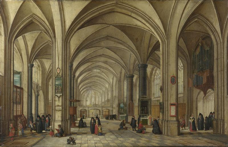 Hendrick van Steenwyck the Younger and Jan Brueghel the Elder - The Interior of a Gothic Church l