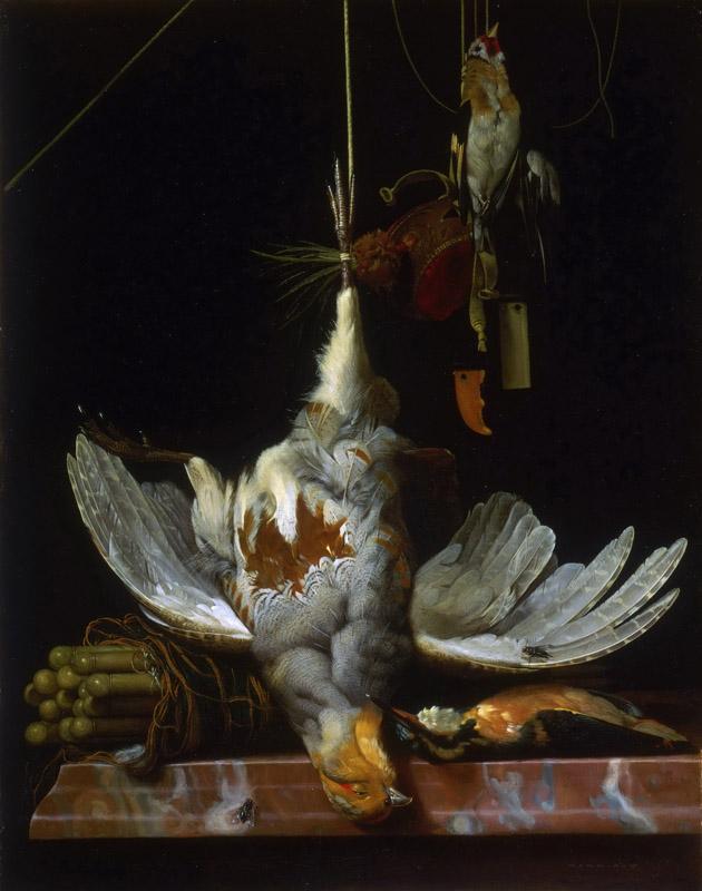 Hendrik de Fromantiou, Dutch (active Maastricht, after 1670 active largely in Berlin), 1633-1694 -- Still Life with Birds
