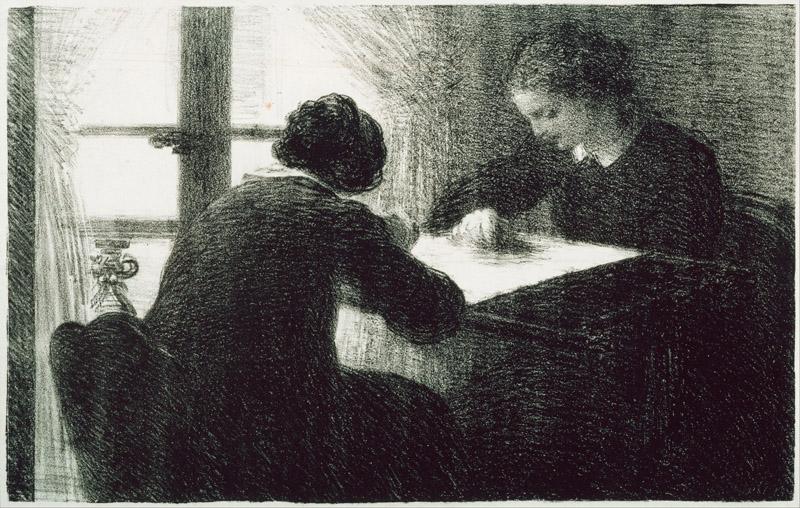 Henri Fantin-Latour (1836-1904)-The Embroiderers (Les Brodeuses)