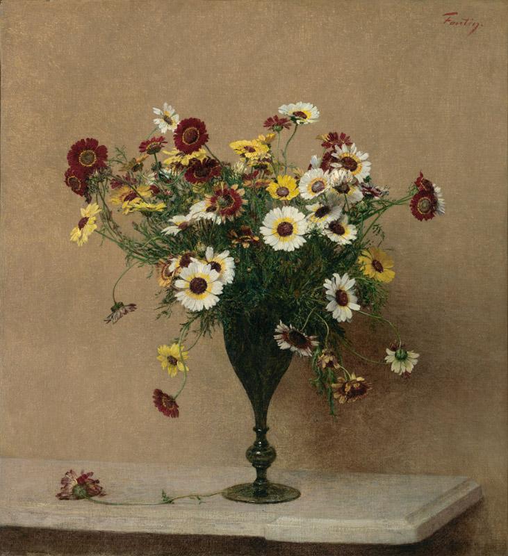 Henri Fantin-Latour - Chrysanthemums, ca. 1889
