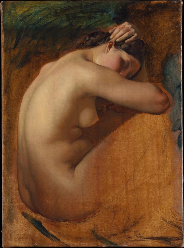 Henri Lehmann--Study of a Female Nude