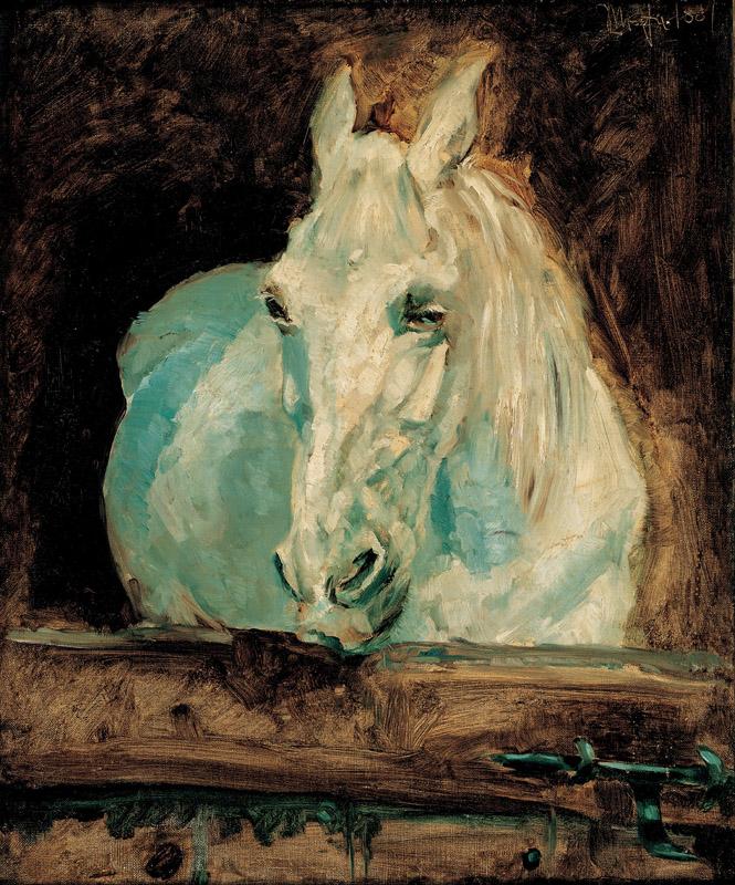 Henri Toulouse-Lautrec (1864 - 1901) (French)-The White Horse Gaz