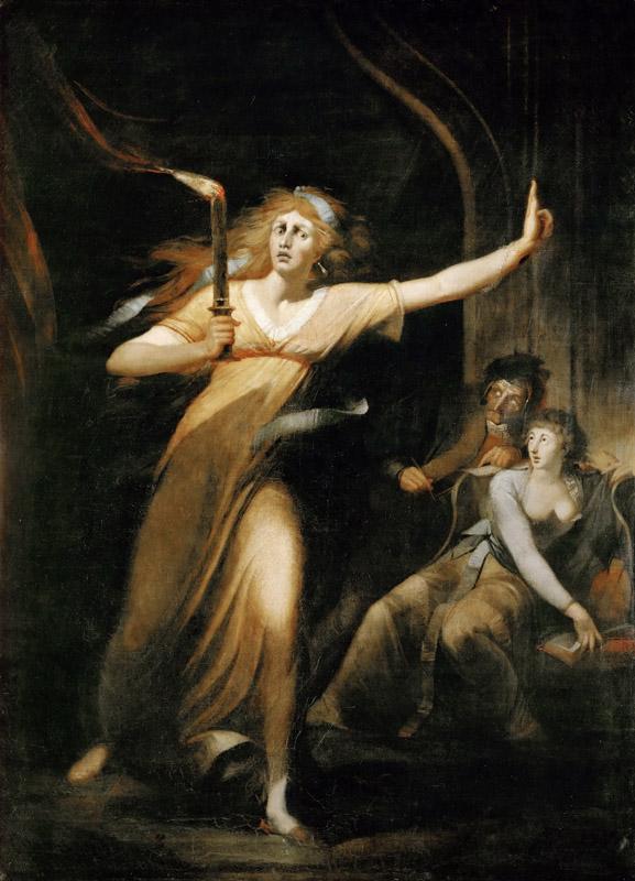 Henry Fuseli -- Lady Macbeth Walking in her Sleep