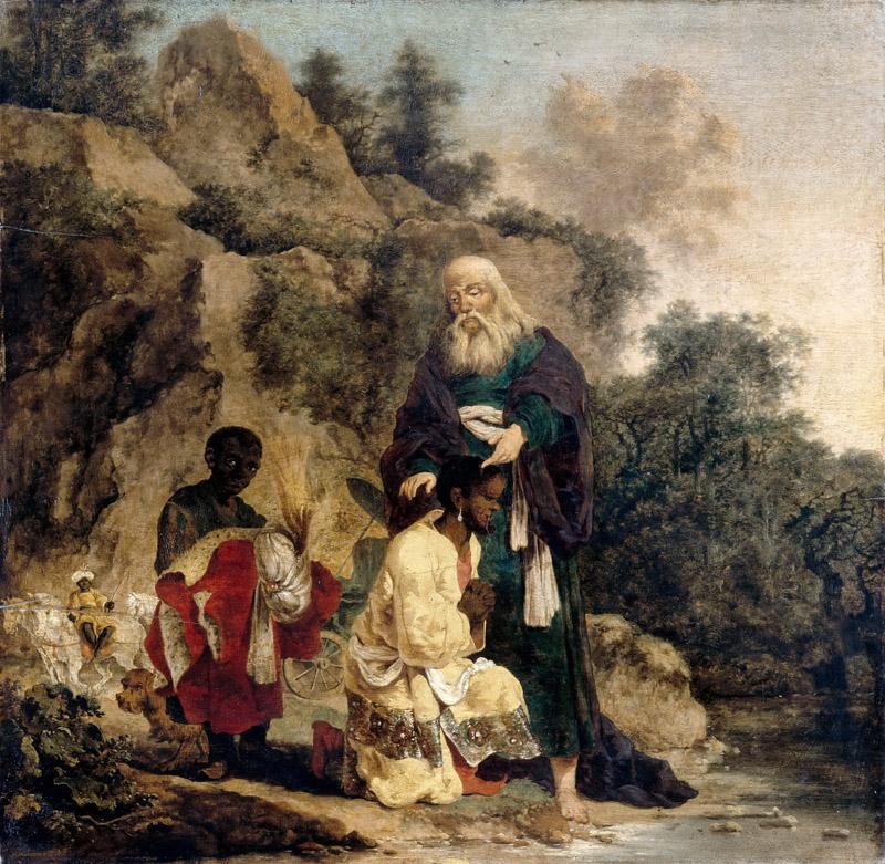 Herman Naiwincx -- The baptism of an Ethiopian eunuch by the Apostle and Deacon Saint Phillip