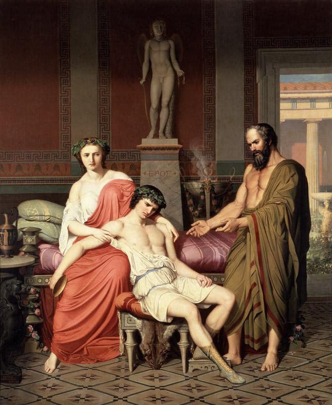 Hernandez Amores, German-Socrates reprendiendo a Alcibiades en casa