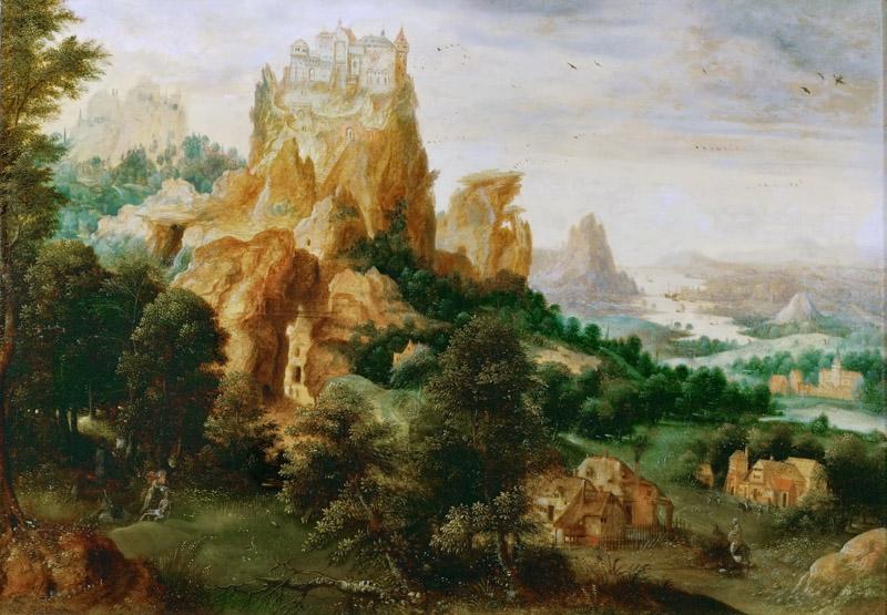 Herri met de Bles (c. 1510-after 1550) -- Landscape with the Good Samaritan