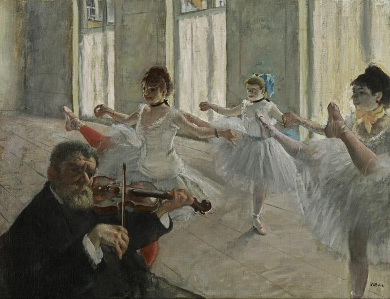 Hilaire-Germain-Edgar Degas - The Rehearsal, 1878-1879