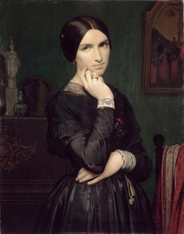 Hippolyte-Jean Flandrin -- Portrait of Madame Flandrin, the Artist Wife