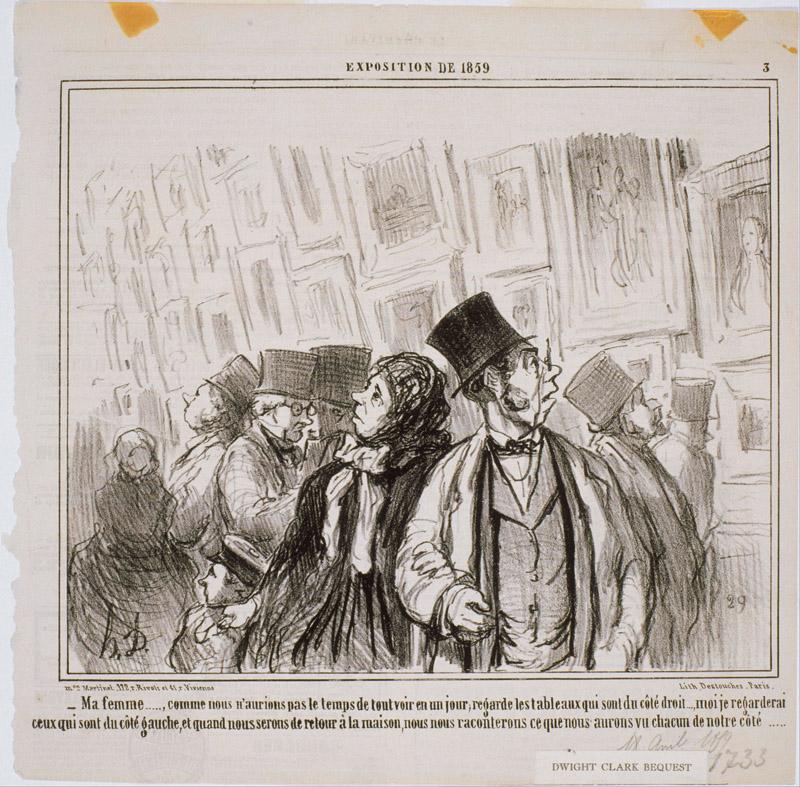 Honore Daumier (1808-1879)-Exposition de 1859 Ma Femme Comme nous n aurions pas