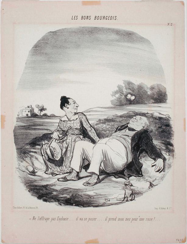Honore Daumier (1808-1879)-Les Bons Bourgeois Ne l effraye pas Eudoxie