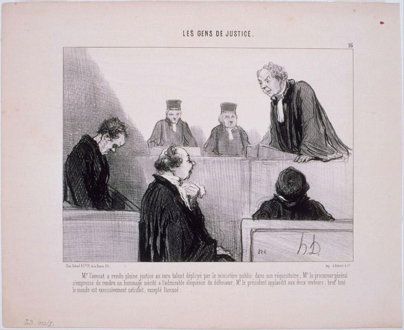 Honore Daumier (1808-1879)-Les Gens de Justice M