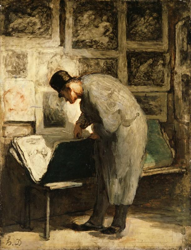 Honore Daumier, French, 1808-1879 -- The Print Collector
