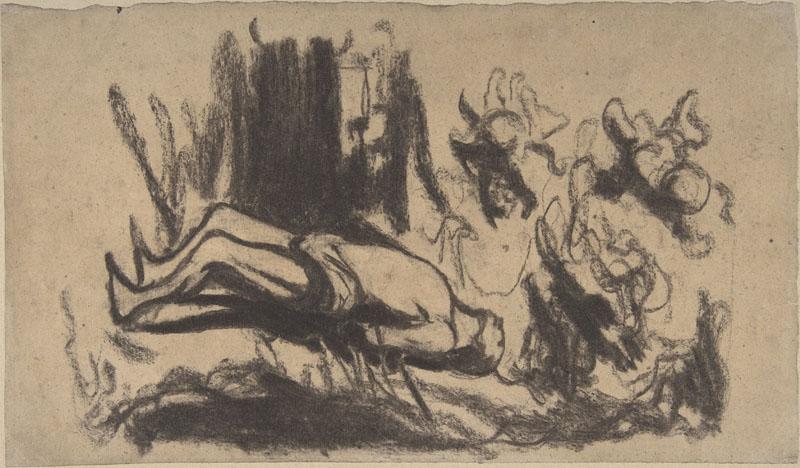 Honore Daumier--Saint Sebastian