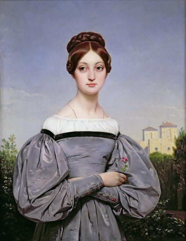 Horace Vernet -- Portrait of Louise Vernet, daughter of the artist