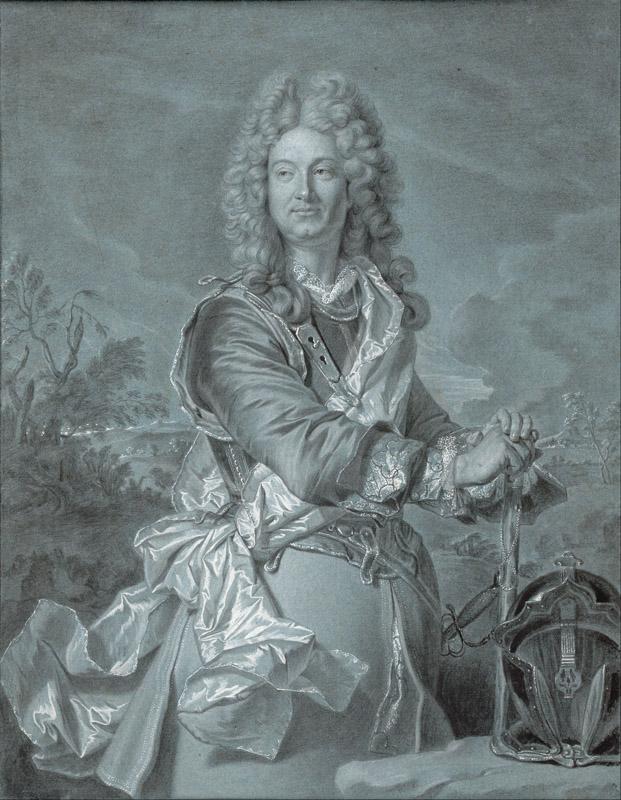 Hyacinthe Rigaud (1659-1743)-Portrait of a Marshal of France, c.
