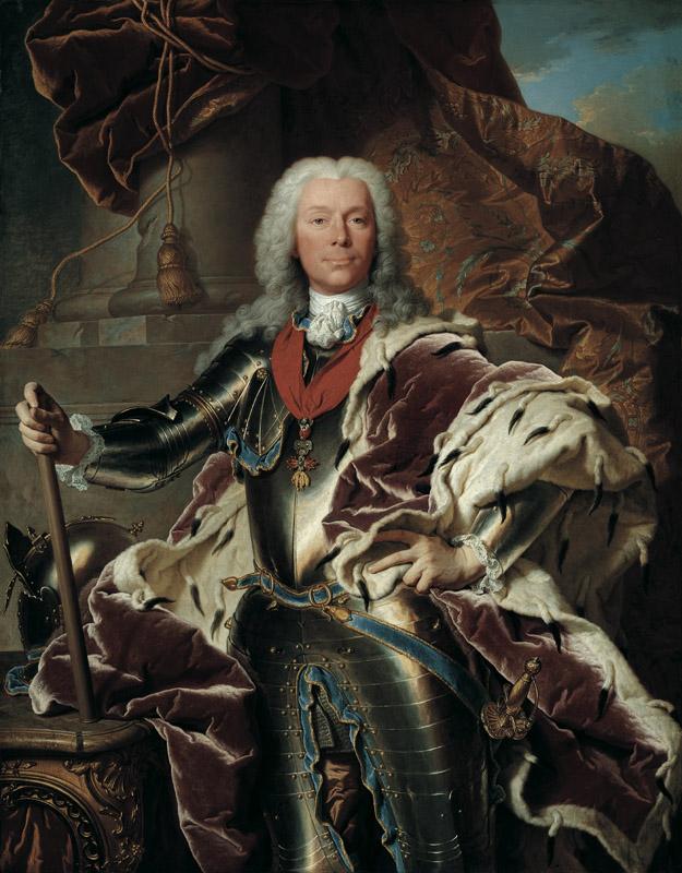 Hyacinthe Rigaud - Portrait of Prince Joseph Wenzel I von Liechtenstein (1696-1772), 1740