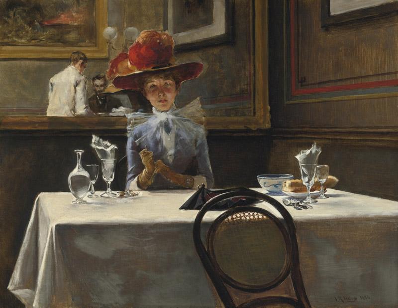 IRVING RAMSEY WILES-THE CORNER TABLE