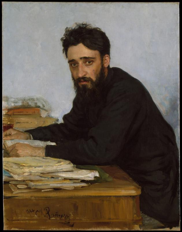 Ilia Efimovich Repin--Vsevolod Mikhailovich Garshin (1855-1888)