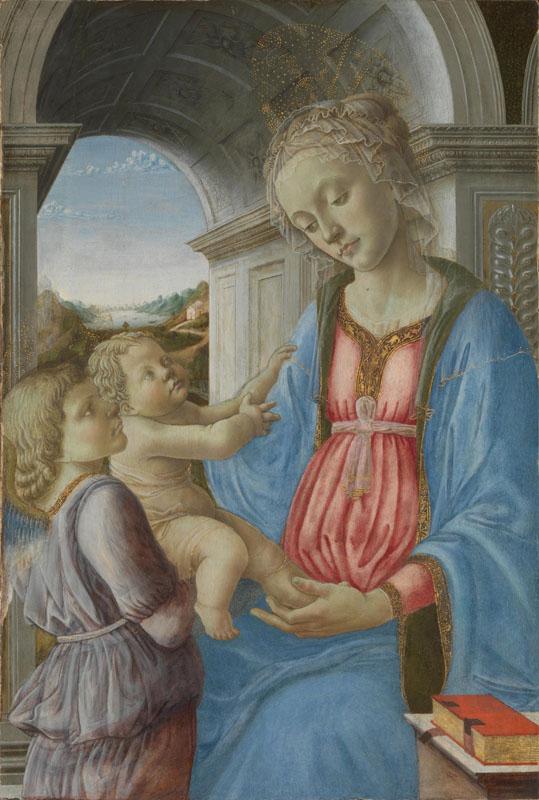 Imitator of Fra Filippo Lippi - The Virgin and Child with an Angel
