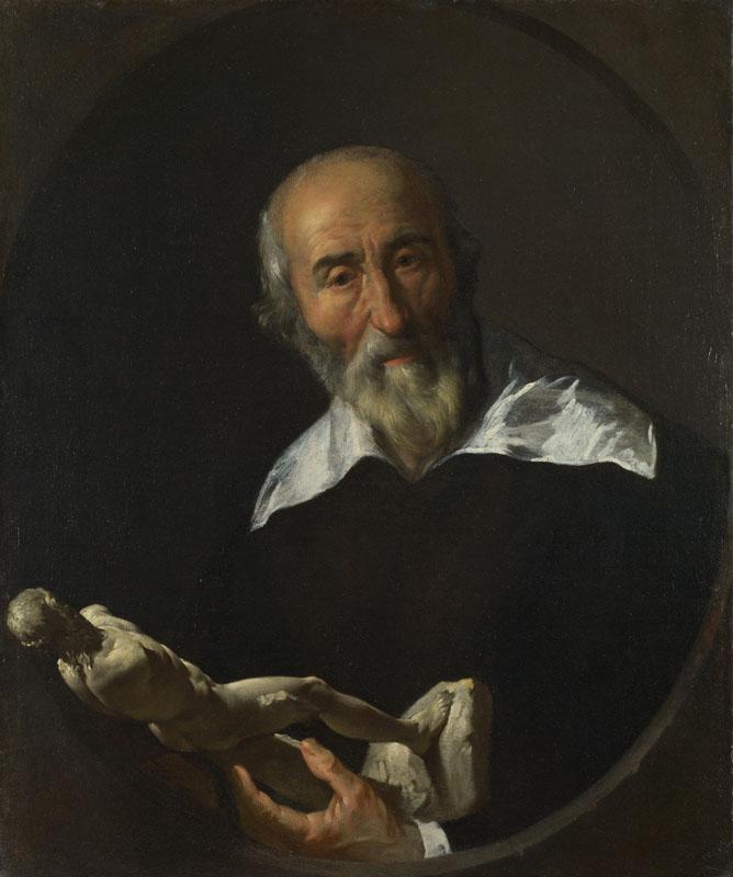 Italian, North - A Man holding an Armless Statuette