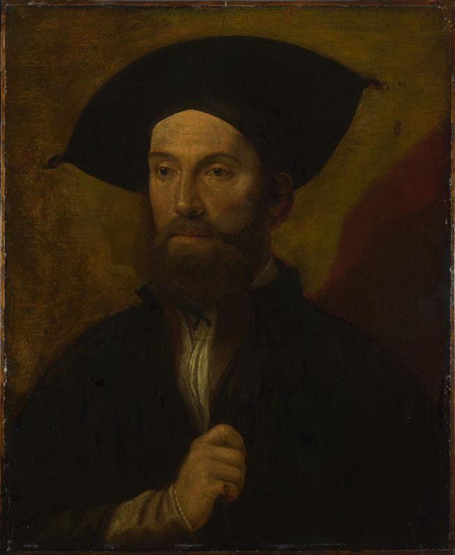 Italian, North - Portrait of a Man in a Large Black Hat