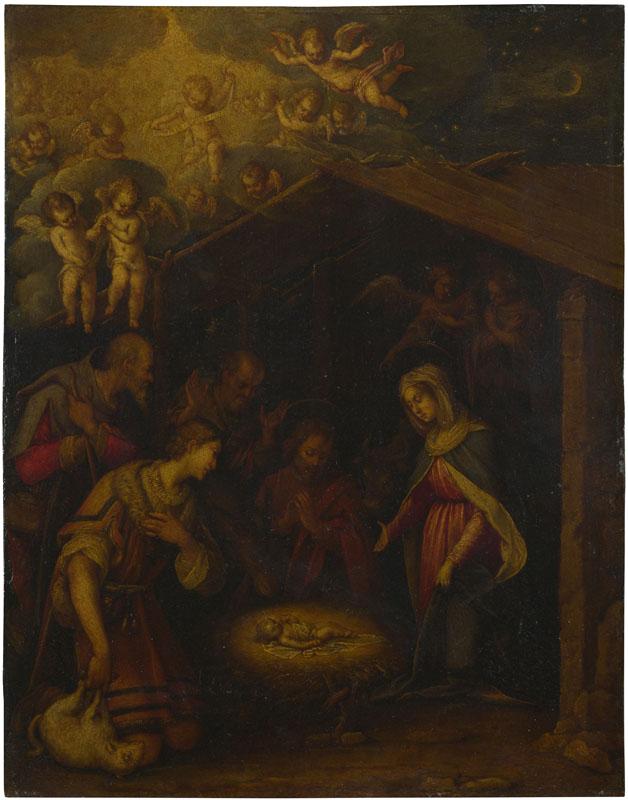 Italian, North - The Adoration of the Shepherds