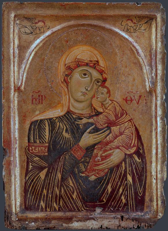 Italian, Tuscan - The Virgin and Child with Two Angels