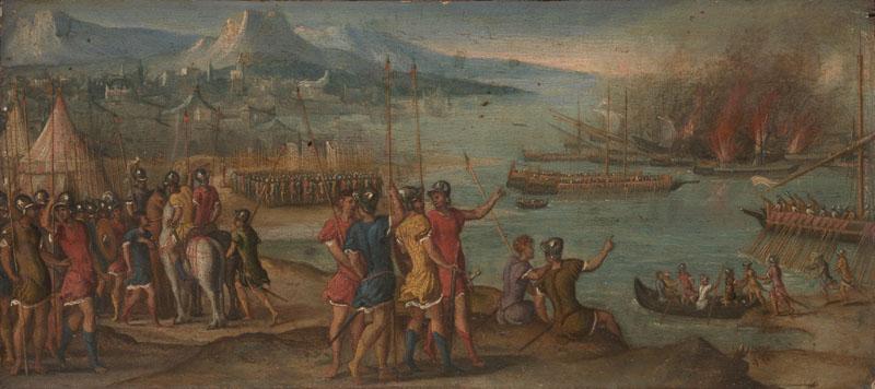 Italian, Venetian - A Naval Battle