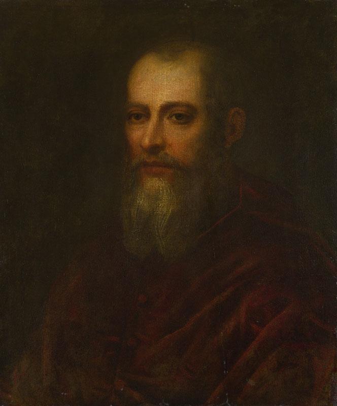 Italian, Venetian - Portrait of a Bearded Cardinal