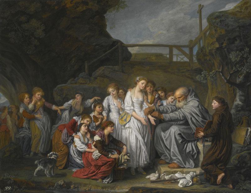 JEAN-BAPTISTE GREUZE-THE HERMIT, OR THE DISTRIBUTOR OF ROSARIES