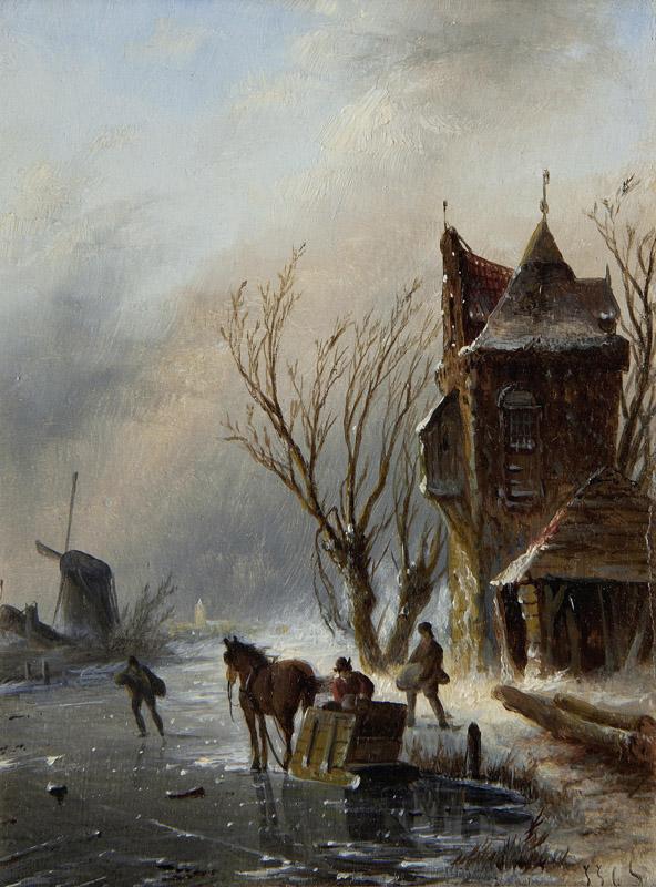 Jacob Coenraad Spohler-Winter landscapes