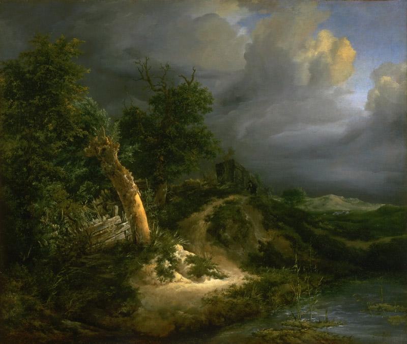 Jacob Isaacksz. van Ruisdael, Dutch (active Haarlem and Amsterdam), 1628-29-1682 -- Storm on the Dunes